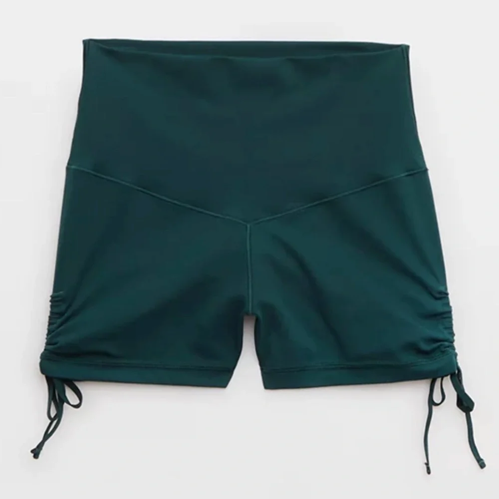 Aerie Teal High-Rise Athletic Shorts - Picture 4 of 7